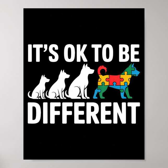 Poster Consciência do autismo autista  (Frente)