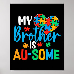 Poster Consciência do Autismo Esquadrão de Apoio Suporte 