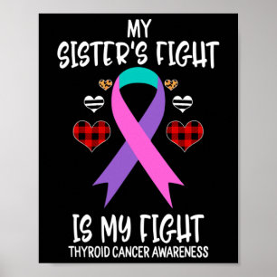Poster Consciência do cancer A Luta da Minha Irmã é a Min