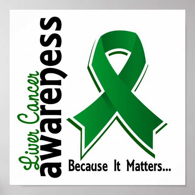 Poster Consciência do câncer de figado 5 (Frente)