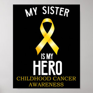 Poster Consciência do cancer infantil Minha Irmã é minha