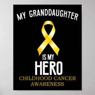 Poster Consciência do cancer infantil Minha neta é minha