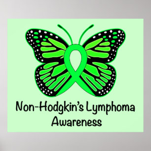 Poster Consciência do linfoma Non-Hodgkin: Borboleta