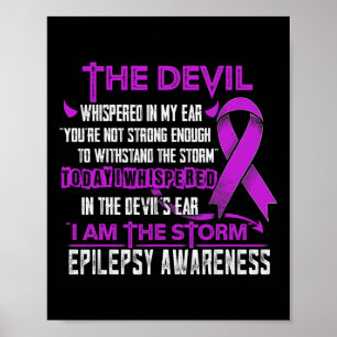 Poster Consciência Epilepsia Eu sou o Diabo das Tempestad