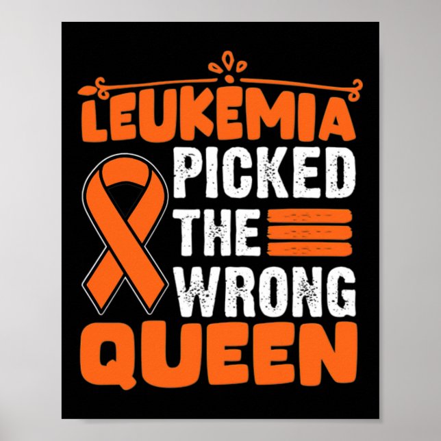 Poster Consciência Escolheu A Rainha Errada Leucemia Lara (Frente)