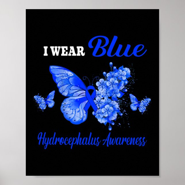 Poster Consciência Eu Visto Borboleta Azul (Frente)