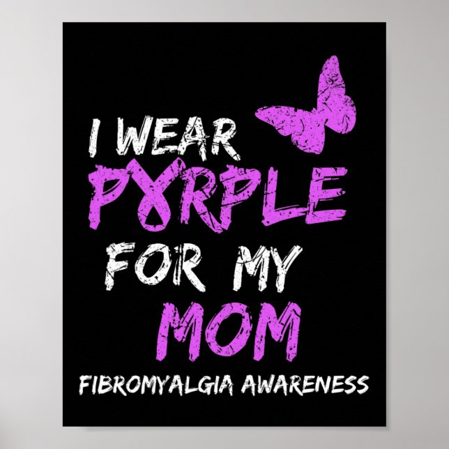 Poster Consciência Eu Visto Roxo Para Minha Mãe 4 (Frente)