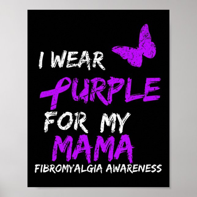 Poster Consciência Eu Visto Roxo Para Minha Mãe 5 (Frente)