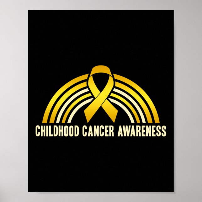 Poster Consciência infantil do Cancer Arco-Íris (Frente)