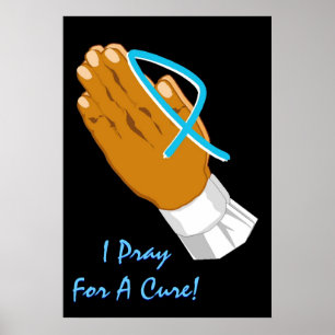 Póster Consciência que do cancro da próstata eu Pray pa