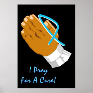 Póster Consciência que do cancro da próstata eu Pray pa