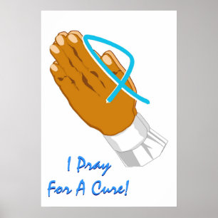 Póster Consciência que do cancro da próstata eu Pray pa