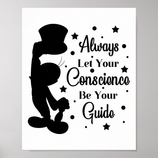 Poster Consciência Seja Seu Guia Jiminy (Frente)