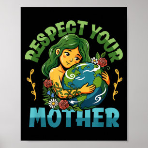 Poster Consciência sobre mudanças climáticas do dia da Te