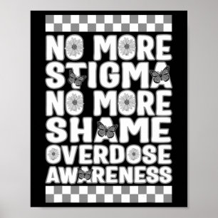 Poster Consciência sobre Overdose Não Mais Estigma Não Ma