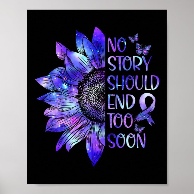 Poster Consciência sobre Overdose Nenhuma História Deve T (Frente)