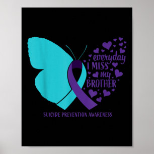 Poster Consciência sobre Suicídio Irmão Borboleta Memória
