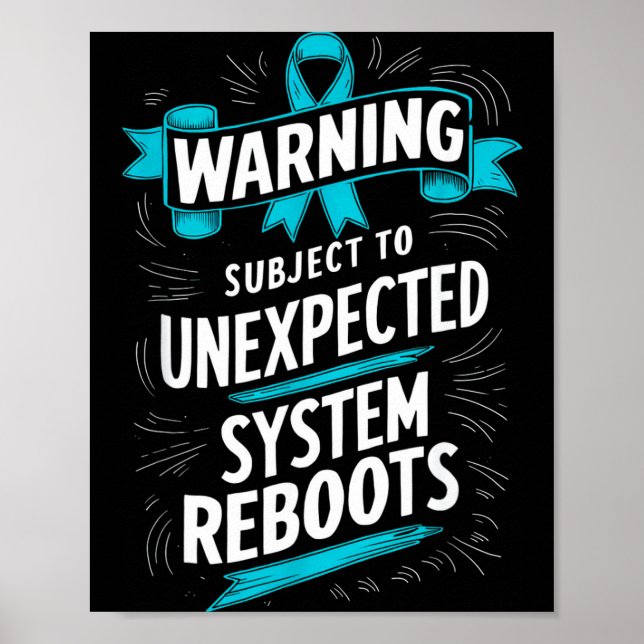 Poster Consciencialização da Disautonomia POTS Reboot do  (Frente)