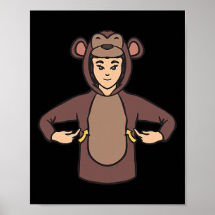 Poster Consciencialização da Perda Auditiva de Macaco Sin