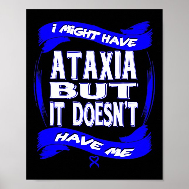 Poster Conscientização da Ataxia 4  (Frente)