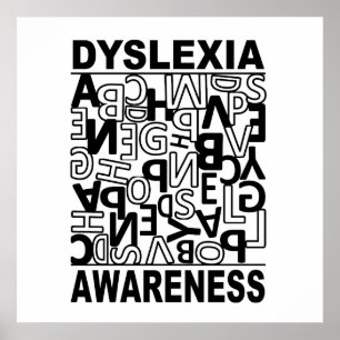 Poster Conscientização da Dislexia Professores Alunos com