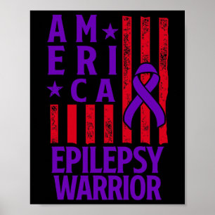 Poster Conscientização da Epilepsia Guerreiro Epilético S