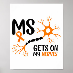 Poster Conscientização da Esclerose Múltipla Me Irrita La