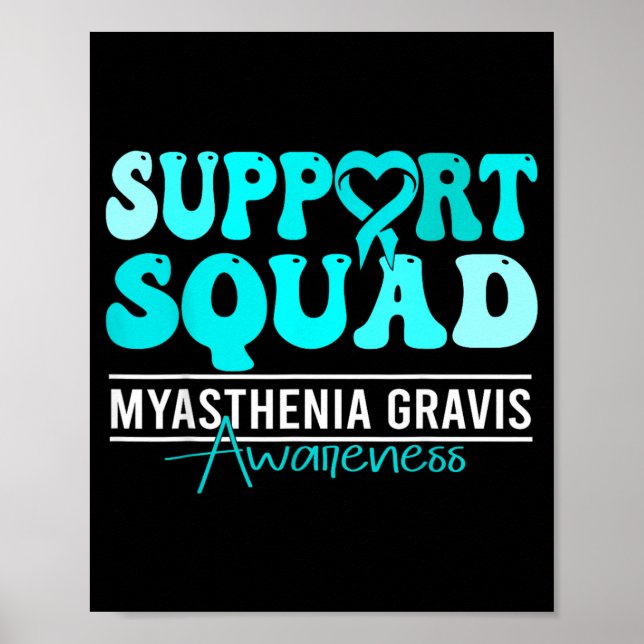 Poster Conscientização da Miastenia Gravis Apoio Miasteni (Frente)