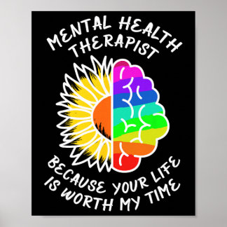 Poster Conscientização da Saúde Mental. 