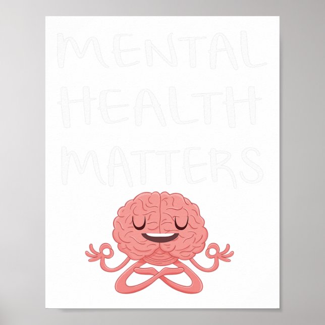 Poster Conscientização da Saúde Mental Bipolar Problemas  (Frente)