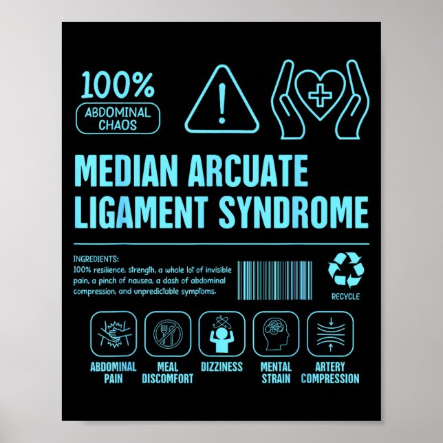 Poster Conscientização da síndrome do ligamento arqueado  (Frente)