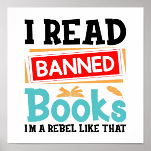 Poster Conscientização de Livros Proibidos Rebelde da Lit