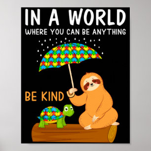 Poster Conscientização do Autismo Seja Gentil Professor d