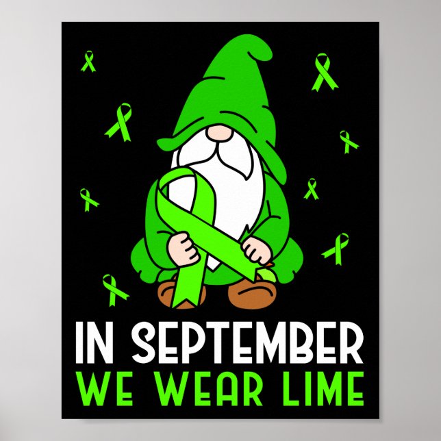 Poster Conscientização do Linfoma Em Setembro Usamos Gnom (Frente)