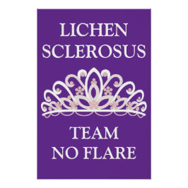 Póster Conscientização do Líquen Escleroso "Equipe Sem Fl