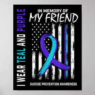 Poster Conscientização Prevenção Suicídio Amigo Na Memóri