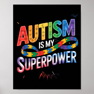 Poster Conscientização sobre autismo