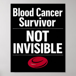Poster Conscientização sobre Câncer de Sangue Sobrevivent