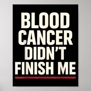 Poster Conscientização sobre Câncer de Sangue Sobrevivent