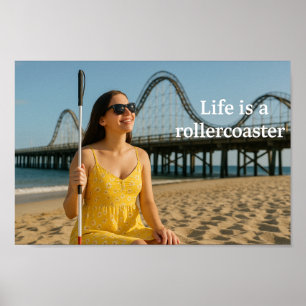 Poster Conscientização sobre Cegueira Cartaz de Verão A v