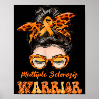 Poster Conscientização sobre Esclerose Múltipla Guerreira