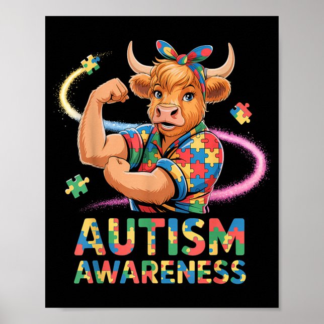 Poster Conscientização sobre o autismo  (Frente)