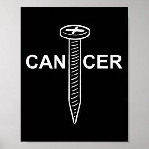 Poster Conscientização sobre o Câncer Aparafuse o Câncer