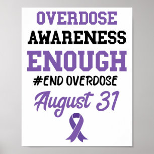 Poster Conscientização sobre Overdose Acabe com a Overdos