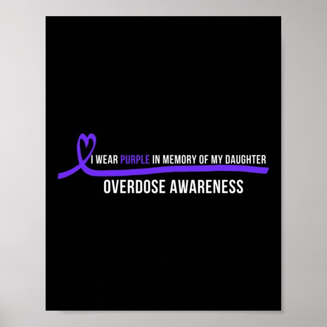 Poster Conscientização sobre overdose de filha eu uso rox (Frente)