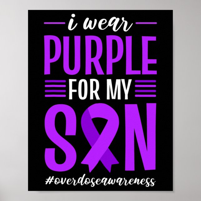Poster Conscientização sobre Overdose Uso Rouxinol Roxo P (Frente)