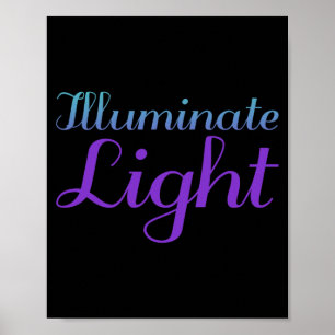 Poster Conscientização sobre Prevenção da Luz Iluminada
