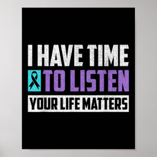 Poster Conscientização sobre Prevenção do Suicídio 
