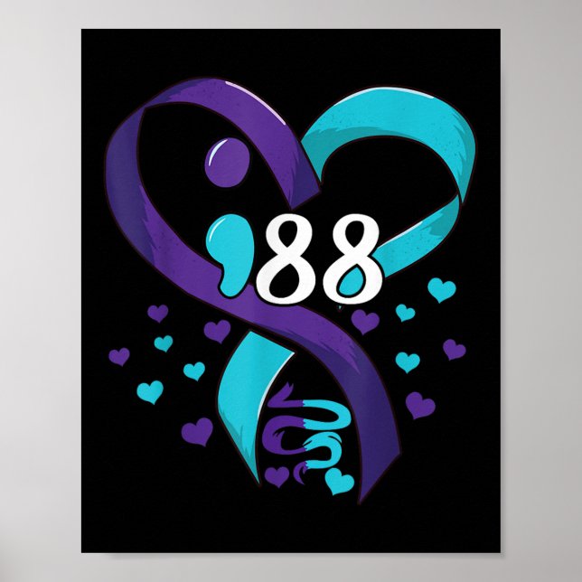 Poster Conscientização sobre Prevenção do Suicídio 988 Co (Frente)