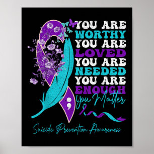 Poster Conscientização sobre Prevenção do Suicídio Motiva